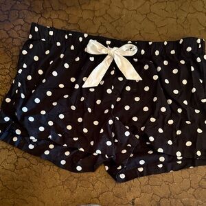 Old Navy Black and White Polka Dot Pajama Shorts